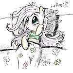  blush english_text equine female fiarel fluttershy_(mlp) friendship_is_magic fur hair horse long_hair mammal my_little_pony pillow pink_hair pony solo text yellow_fur 