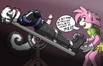  bdsm blush bondage bound caroo clothed clothing cock_ring crying drooling erection evil_smile gag hedgehog mammal nude penis rosy_the_rascal saliva sega skirt skunk smile sonic_(series) tickling torture 