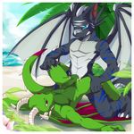  abs anal anal_penetration anthro balls biceps big_head black_body black_dragon black_scales blue_eyes blue_stripes body_markings claws clenched_teeth cum cum_inside danboyya2000 dragon erection eye_contact gay green_body green_dragon green_penis green_scales hand_on_knee hand_on_thigh horn humanoid_penis kneeling looking_down looking_up lying male markings muscles nude on_back open_mouth outside palm_tree pecs penetration penis precum red_eyes red_scales rough_sex scalie seaside sex sharp_teeth spikes stripes table_lotus_position teeth toe_claws toned western_dragon white_scales white_stripes wing_boner wings 