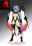  english_text female furrifie neon_genesis_evangelion nezumiyuki nipples plain_background rei_ayanami solo standing text topless white_background 