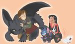  alien angry clothing disney dragon hiccup how_to_train_your_dragon human jackfreak1994 lilo lilo_and_stitch night_fury simple_background stitch tail_fin teeth toothless wounded 
