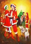  alcohol atlus christmas highres p3 persona persona_3 wine yamagishi_fuuka 