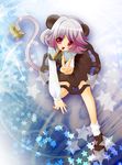  animal_ears bad_id bad_pixiv_id banned_artist basket fang jewelry konomi_(kino_konomi) mouse mouse_ears mouse_tail nazrin pendant purple_hair red_eyes solo star tail touhou v 