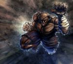  bccp eyepatch male_focus muscle sagat shirtless shorts solo street_fighter 