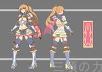  bad_id bad_pixiv_id breasts full_body large_breasts long_hair multiple_views oni-noboru original turnaround 