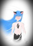  black_fur blue_hair blush cat feline fur hair hi_res long_hair mammal tygar_tiger 