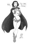  ankle_boots belt boots breasts call_me_po cape cleavage crossed_arms dc_comics forehead_jewel gloves greyscale harness kill_la_kill large_breasts lips monochrome nudist_beach_uniform raven_(dc) short_hair solo teen_titans thigh_gap underboob utility_belt 