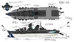  kantai_collection military military_vehicle no_humans original re-class_battleship ship translated utatani_yuki warship watercraft 