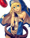  anago_(tokyo_retro_gokko) blonde_hair blue_eyes bridget_(guilty_gear) fingerless_gloves gloves guilty_gear habit male_focus nun otoko_no_ko solo yo-yo 