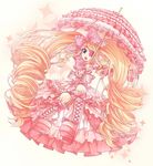 alternate_costume bad_id bad_pixiv_id big_hair blonde_hair blue_eyes blush boots bow cross-laced_footwear dress drill_hair earrings eyepatch frills gothic_lolita hair_bow harime_nui heart highres jewelry kill_la_kill lolita_fashion long_hair open_mouth parasol pink_bow pink_footwear pinkprince solo teeth too_many too_many_frills twin_drills twintails umbrella very_long_hair wrist_cuffs 