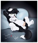  &lt;3 3_fingers 4_toes abdominal_bulge after_sex anthro anus armpits balls black_body black_fur black_nose border_collie butt canine cub cum cum_drip cum_in_ass cum_inflation cum_inside cum_on_balls cum_on_butt cum_on_face cum_on_ground cum_on_hands cum_on_penis cum_on_tail cum_on_tongue cum_string dog dripping excessive_cum fur gay green_eyes half-closed_eyes hand_behind_head humanoid_penis inflation licking looking_down lying male mammal messy mikachu_tuhonen nude on_back penis pillow pink_penis plantigrade presenting presenting_hindquarters roni solo spread_legs spreading tongue tongue_out white_belly white_fur young 