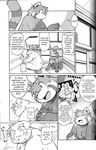 chubby comic dog english_text futaba_kotobuki greyscale male mammal monochrome namihira_kousuke pornography red_panda takaki_takashi text 