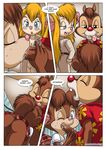  brown_fur chip_&#039;n_dale_rescue_rangers chip_'n_dale_rescue_rangers chipmunk clothing comic dale_(cdrr) dialog disney dress erection female fur gadget_hackwrench male mammal mouse oral oral_sex palcomix penis pussy rodent sex shirt skirt tanya text underwear 