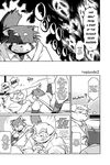  chubby comic dog english_text futaba_kotobuki greyscale male mammal monochrome namihira_kousuke paper red_panda takaki_takashi text 