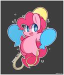  &lt;3 balloon blue_eyes cutie_mark english_text equine female friendship_is_magic fur hair horse lifeloser mammal my_little_pony open_mouth pink_fur pink_hair pinkie_pie_(mlp) plain_background pony solo text 