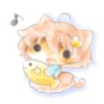  ahoge animal_ears blurry blush cat_ears cat_tail chibi eighth_note fish hairband heart komeiji_satori musical_note open_mouth paws pink_hair short_hair solid_circle_eyes tail touhou yasiro 