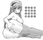  :q anus ass blush breasts greyscale headphones kurozu_(crozu) large_breasts long_hair looking_at_viewer lying monochrome naughty_face nitroplus nude on_side pussy solo spread_ass super_sonico thighhighs tongue tongue_out uncensored 