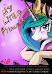  blush comic crown dragk english_text equine female feral friendship_is_magic fur hair horn horse human long_hair mammal multi-colored_hair my_little_pony princess_celestia_(mlp) purple_eyes smile text white_fur 