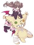  alternate_costume anise_tatlin artist_request brown_eyes brown_hair gloves halloween smile solo stitches stuffed_toy tales_of_(series) tales_of_the_abyss tokunaga twintails wings 