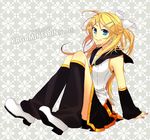  alternate_hairstyle colorized highres kagamine_rin long_hair looking_at_viewer older smile solo tamura_hiro vocaloid 