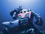  getter-3 getter_robo mecha no_humans severed_limb solo super_robot underwater water 