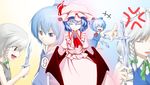  +++ 3girls :d :p ^_^ age_progression age_regression anger_vein bat_wings blue_eyes blue_hair braid cirno cirno-nee closed_eyes flashback hat izayoi_sakuya kentairui knife light_smile multiple_girls older open_mouth red_eyes remilia_scarlet ribbon short_hair silver_hair smile tongue tongue_out touhou v-shaped_eyebrows wings younger 