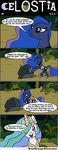  blue_fur blue_hair boulder bredgroup comic crossover crown cutie_mark english_text equine female feral friendship_is_magic fur hair horn horse long_hair magic mammal multi-colored_hair my_little_pony pony princess_celestia_(mlp) princess_luna_(mlp) purple_eyes royalty silverane text winged_unicorn wings 