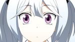  d-frag! highres purple_eyes sakai_tama twintails vector vector_trace white_hair 