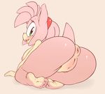  amy_rose anthro anus argento barefoot butt female fur happy hedgehog hi_res looking_at_viewer looking_back mammal nude presenting presenting_hindquarters presenting_pussy puffy_anus pussy sega smile solo sonic_(series) sonicboom53 tongue video_games 