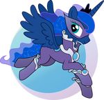  abydos91 bodysuite equine female friendship_is_magic horn mammal mask my_little_pony princess_luna_(mlp) smile winged_unicorn wings 