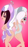  breasts brittany_biskit butt child cosplay diamond_tiara_(mlp) eyewear female friendship_is_magic glasses hair human littlest_pet_shop looking_at_viewer mammal my_little_pony nipples ohohokapi silver_spoon_(mlp) smile spoon tiara whittany_biskit wig young 