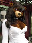  cherry_(character) eyeshadow female fursuit hair kiwikig long_hair looking_at_viewer makeup mammal photo winfox 