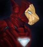  comic cosplay glowing_eyes iron_man male marvel power_armor solo superhero treefyleaves 