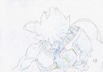  armor blade_regalia commentary highres key_frame kill_la_kill male_focus official_art partially_colored production_art sanageyama_uzu sketch solo 