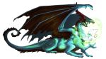  2014 alpha_channel blue_eyes claws digital_media_(artwork) dragon feral horn membranous_wings ravoilie simple_background solo transparent_background wings 
