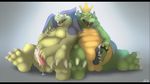  chubby cum cumshot dragon dragon_ball giran group_masturbation hindpaw king_koopa koopa male mario_bros masturbation nintendo orgasm paws penis reptile scalie soles video_games virus.exe 