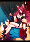  :p amatsugi_(konshin) animal_ears blue_eyes bottle breasts choko_(cup) cleavage crossed_legs cup detached_sleeves fox fox_ears fox_tail hair_ornament hair_stick huge_breasts konshin long_hair looking_at_viewer multiple_tails no_panties pixiv_fantasia pixiv_fantasia_fallen_kings platform_footwear red_hair sandals sitting solo tail thigh_strap toeless_legwear tongue tongue_out wide_sleeves 