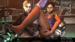  1boy 2girls 3d animated animated_gif barefoot chris_redfield dark_skin double_grinding feet grinding group_sex interracial jill_valentine lowres multiple_girls nude resident_evil resident_evil_5 sandwiched sex sheva_alomar the_doll_warehouse threesome uncensored 