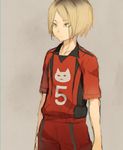  bad_id bad_pixiv_id haikyuu!! kaimuari kozume_kenma male_focus sketch solo sportswear volleyball_uniform 