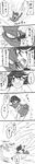  absurdres comic falling good_end greyscale highres hug kill_la_kill living_clothes long_image matoi_ryuuko monochrome nude senketsu spoilers tall_image tears urara66 