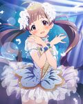  artist_request ballerina blush brown_eyes brown_hair crown hakozaki_serika idolmaster idolmaster_million_live! long_hair official_art solo twintails very_long_hair 