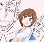  :t bad_id bad_tumblr_id breasts brown_eyes brown_hair food food_on_face gamagoori_ira grandmastag kill_la_kill mankanshoku_mako medium_breasts rice rice_on_face school_uniform serafuku short_hair solo_focus 