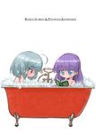  bath bathtub bubble_bath claw_foot_bathtub multiple_girls patchouli_knowledge remilia_scarlet tao_(kadoya) touhou 