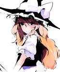  bad_id bad_pixiv_id blonde_hair hat kirisame_marisa ren_(zero_second) solo touhou witch_hat 