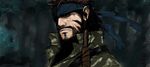  bandana beard big_boss eyepatch facial_hair male_focus metal_gear_(series) metal_gear_solid solo 