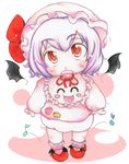  baby bat_wings bib bloomers diaper eighth_note musical_note pacifier red_eyes remilia_scarlet solo takatoo_kurosuke touhou underwear wings younger 