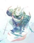  1boy drift highres no_humans robot science_fiction snow solo sword transformers weapon yamaishi 