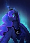  blue_fur blue_hair crown eleanortopsie english_text equine female feral friendship_is_magic fur hair hi_res horn long_hair magic mammal my_little_pony princess_luna_(mlp) royalty solo teal_eyes text winged_unicorn wings 