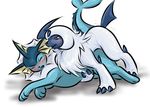  ambiguous_gender bite black_nose blush chest_tuft claws eeveelution feral fin fins fur furreon horn male nintendo open_mouth penetration plain_background pok&#233;mon pok&eacute;mon red_eyes sex shadow sharp_claws teeth toe_claws tuft vaporeon video_games white_background white_fur 
