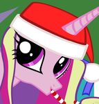  equine female friendship_is_magic fur hair hat horn looking_at_viewer mammal multi-colored_hair my_little_pony neckbeardotw pink_fur princess_cadance_(mlp) purple_eyes smile solo unicorn 